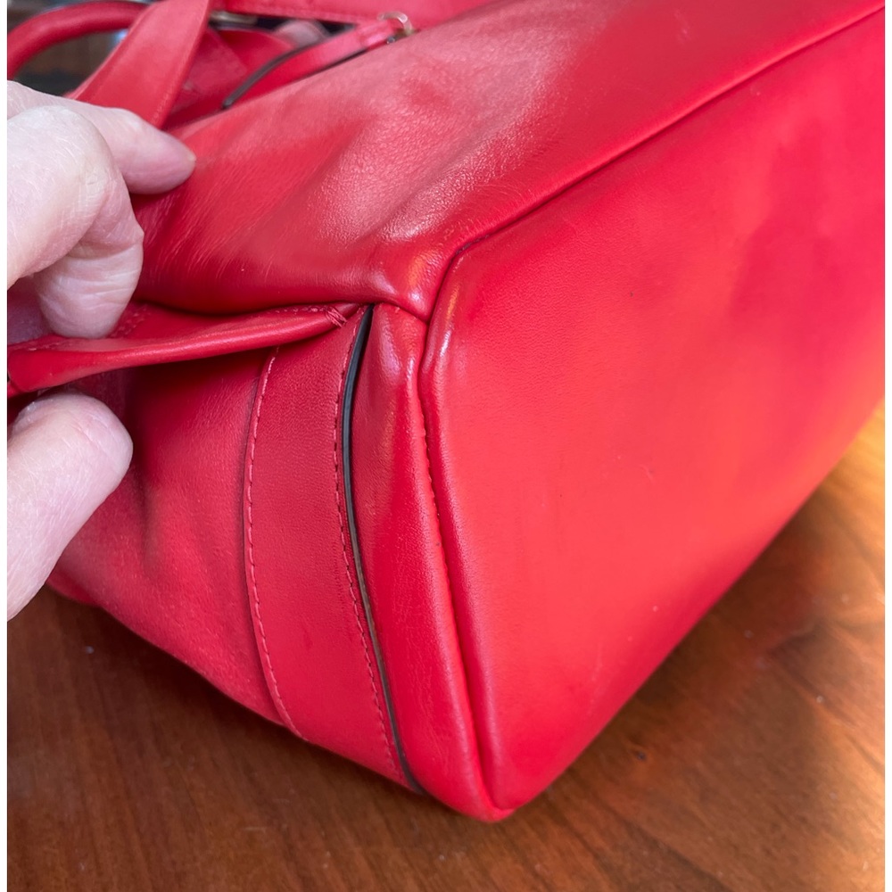 Radley London Devonport Mews red leather backpack - Picture 7 of 15